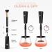 NICARE Electric Makeup Brush Cleaner & Dryer Machine | 8 Rubber Collars | Wash & Dry in Seconds | Deep Cleaning for Cosmetic Brushes (Black) - Buy Online on GoSupps.com