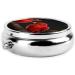 Beautiful Red Birds Mini Round Pill Box | 3 Compartment Travel Pill Organizer - Portable Medicine Case for Home & Office - Buy Online on GoSupps.com