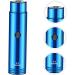 Angoily Electric Shaver for Men - Portable Hair Remover | Ideal Birthday Gift | 10.6x2.6cm Blue - Buy Online on GoSupps.com