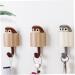 Alipis Coat Rack - Strong Sticky Wall Hook Squirrel Design - Size 1 Brown | International Shipping Available - Buy Online on GoSupps.com
