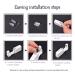 6 Pack Disposable Self Ear Piercing Gun Kit - No Pain Ear Piercings Tool (Blue/Purple) - Buy Online on GoSupps.com