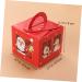 24pcs Box Christmas Party Favor Christmas Cookie Container Christmas Bags Packing Box Candy Box 24pcs Red - Buy Online on GoSupps.com