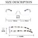 Hubeye 4 Pack Frameworkless Reading Glasses - Anti-Blue Light Lightweight & Convenient - Unisex 1.00 Diopters in Mixed Colors - Buy Online on GoSupps.com