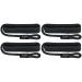 Extreme Max 3006.3363 BoatTector Solid Braid MFP Fender Line Value 4-Pack - 3/8" x 5', Black Black Value 4-Pack