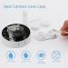 White Tiger Contact Lens Case with Mirror | Portable & Cute Travel Kit for Eye Contacts - Buy Online on GoSupps.com