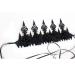 Headband Dark Gothic Forehead Chain Lace Head Wrap for Witch Makeup Masquerade Show