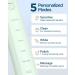 Electric Toothbrush Sonic Toothbrushes with 6 Brush Heads Sonic Electric Toothbrushes Fast Charge 3 Hours Last 60 Days Rechargeable Electric Toothbrush for Adults and Kids Green 1 count (Pack of 1) - Buy Online on GoSupps.com