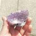 Crystal Natural Crystal Quartz Hedgehog Animals Carved Amethyst Cluster Stone 45mm Suitable for Home Office Decoration Crystal Cluster 1pc