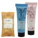 TravelWell Flower Series Hotel Amenities Toiletries Individually Wrapped 15ml/0.5 Fl Oz Shampoo 50 Tubes +15ml/0.5 Fl Oz Conditioner 50 Tubes + 21g/0.75 Oz Cleaning Soap 50 Bars Kit 1