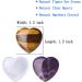Xianvxi 1.2 Heart Stones Set - Amethyst Green Aventurine Clear Quartz - 7PC Multicolored Medicinal Crystals for Chakra Healing - Buy Online on GoSupps.com