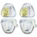 Flipped Warm False Teeth Veneers - 2 Pairs White Dentures for Men & Women | Provisional Cosmetic Teeth Set - Buy Online on GoSupps.com
