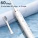 Sonic Electric Toothbrush - 8 Brush Heads 5 Modes Rechargeable Fast Charge - Deep Clean 30 Days - Buy Internationally - Buy Online on GoSupps.com
