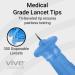 Vive Easy-Twist Lancets for Diabetes - 300 Count 30 Gauge Single Use Finger Pricker for Glucose Monitoring - Safe & Disposable Testing Needles - Buy Online on GoSupps.com