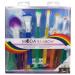 Moda Royal & Langnickel 7-Piece Rainbow Makeup Brush Set with Bag - Powder Contour Highlighter Shader & Eyebrow Brushes for Flawless Application - Buy Online on GoSupps.com