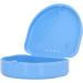 12pcs Orthodontic Retainer Case - Blue Plastic Denture Storage Box for Home Use | International Shipping Available - Buy Online on GoSupps.com