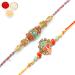 Ghasitaram Gifts Rakhi for Brother Rakhis Online - Set of 2 Beautiful Colours and Blue Ethnic Premium Rakhis