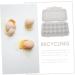 Zerodeko Egg Storage Box Drawers Food Tray Dispenser Egg Cartons Plastic Egg Holder Dog Duck Eggs re-usable - Buy Online on GoSupps.com
