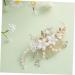 HONMEET Bridal Headwear Hair Accessories for Women Side Comb for Hair Decorative Hair Combs Hair Comb Clips Hair Accessories for Bride Wedding Bride Headpiece Flower Hair Comb Alloy - Buy Online on GoSupps.com