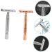 Frcolor Portable Metal Beard Razor - Classic Vintage Style Double Edge Razor for Men - Zinc Alloy - Ideal for Barbers and Grooming - Buy Online on GoSupps.com