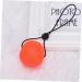 Solustrie Finger Handle Squeeze Ball - Wrist Exercise & Strength Training Toy - 5.3cm Orange Fitness Device - Buy Online on GoSupps.com