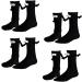 MUTYNE 4 Pair Magnetic Hand Holding Socks 2023 Socks Holding Hands Funny Magnetic Suction 3d Doll Couple Socks For Women Men (black One size fits all)