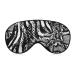 White and Black Leopard Animal Skin Sleep Mask for Women Adjustable Sleeping Eye Shades Cover with Elastic Strap