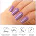 Semi Cured Gel Nail Strips - Purple Semi Cured Nail Wraps - Soft Self-Adhesive Gel Nail Stickers with Nail File Stick - Waterproof French Gel Nall Wrap Stickers with UV Light (Purple) - Buy Online on GoSupps.com