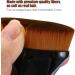 Foundation Makeup Brush Top Kabuki Face Brush for Blending Liquid Cream or Powder Cosmetics (Doubleblack) - Buy Online on GoSupps.com