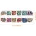 TOVINANNA 36 Grids Nail Art Seashell Sequins 3D Irregular Seashell Nail Art DIY Paillette Seashell Slices UV Gel Mermaid Sequins Decorations for Nail Art - Buy Online on GoSupps.com