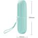 Digjobk Portable Toothbrush Storage Case & Toothpaste Holder | Travel Organizer for Bathroom - Light Gray - Buy Online on GoSupps.com