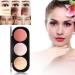 FOCALLURE 3 Types 3 Colors Blush Highlighter Bronzer Palette Contour Shadow Powder Face Mankeup(3) - Buy Online on GoSupps.com