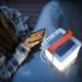 LuminAID Solar Camping Lantern & Phone Charger - Inflatable LED Lamp for Camping, Hiking, Emergency Light - Titan White/Red 300 Lumens - Buy Online on GoSupps.com