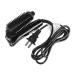 Syrisora Ceramic Tourmaline Foldable Anion Hair Brush Curler Hair Curling Iron Hair Styling Tools (US Plug)