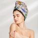 Hair Towel Wrap for Quick Drying | Button Turban & Head Towel - Perfect for Yoga Lovers (Dog Design - Buy Online on GoSupps.com