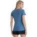 Merino Protect Women's 100% Merino Wool Short Sleeve Shirt - Odor Resistant Functional Undershirt for Travel & Hiking - Emerald - Buy Online on GoSupps.com