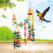 Yosoo Bird Parrot Toys Swing Colorful Rainbow Bridge Chewing Toys for Budgie Parakeet Cockatiel Conures Macaw African Grey Cockatoo - Buy Online on GoSupps.com