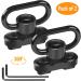 FANGOSS Two Point & Traditional Mlock Sling Rail Mounts with 1.25 Inch QD Push Button Swivel Loop - 2 Pack - Buy Online on GoSupps.com