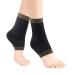 Compression Copper Infused Ankle Support Compression Sleeve for Men & Women (pair)- Foot Pain Relief Plantar Fasciitis Sprained Ankle Achilles Tendonitis Recovery Daytime or Night Use-L Large