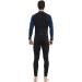 Lemorecn Men's Wetsuit Neoprene Full Body Diving Suit 3/2mm and 5/4mm - Black+Blue, Large | 16 Sizes Available - Buy Online on GoSupps.com