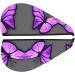 Purple Butterflies Coral Velvet Dry Hair Cap with Buttons | Anti-Frizz for Curly Long & Thick Hair - Perfect for International Shipping - Buy Online on GoSupps.com