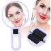 5X Magnifying Makeup Mirror Folding Adjustable Cosmetic Mirror Travel Portable Makeup Mirror (Purple) - Buy Online on GoSupps.com