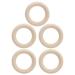 Shop Safe & Non-Toxic Wooden Teething Ring for Babies - 45mm | International Shipping - Buy Online on GoSupps.com