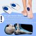 Silicone Gel Heel Cups - Medical Grade Inserts for Plantar Fasciitis and Heel Pain Relief (Size L) - Buy Online on GoSupps.com