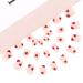 Brishow Valentine's Day Artificial Nails - Red Heart Press-On Ballerina Acrylic Nails | 24 Short False Nails for Women & Girls - Buy Online on GoSupps.com