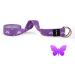 Hydthyl 6FT Yoga Strap with Adjustable D-Ring Buckle - Durable Exercise Belt for Yoga & More | Butterfly Purple | Includes Carry Bag - Buy Online on GoSupps.com