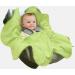 Wallaboo Baby Blanket Fleur 100% Cotton | Green | 85 x 85 cm | Supersoft for Pram Moses Basket Crib Car Seat Travel | Newborn to 10 months - Buy Online on GoSupps.com