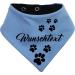 Both-sided multicolor dogs turning towel (FB: light blue navy) (gr.1- HU 27-30 cm) with your desired text size 1- neck circumference 27- 30 cm light blue navy blue