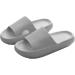 Sliders Cloud Slippers Women Men Non-Slip Mens Womens Slippers Cloud Sliders Soft Flip Flops with Thick Sole for Shower Bathroom Pool Beach 5.5 UK Grey - Buy Online on GoSupps.com