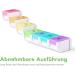 7-Day Rainbow Pill Organizer - Weekly Medication Box & Tablet Storage for Easy Management - Buy Online on GoSupps.com