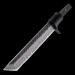 Tanto Blank Blade for the Knifemaking |T10A Damascus San Mai Full Tang |Diy Blank Blade for Custom Knife |Blade for Outdoor & Camping (Blank Blade + Guard)